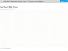 Tablet Screenshot of michaelbautista.com